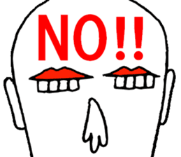 Eyes say things enough to mouth sticker #9859777