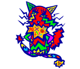 Pop and cute cats 2 sticker #9860260