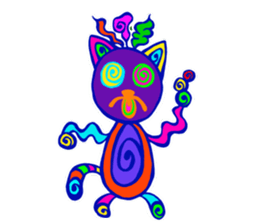 Pop and cute cats 2 sticker #9860263