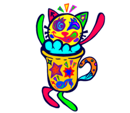 Pop and cute cats 2 sticker #9860268