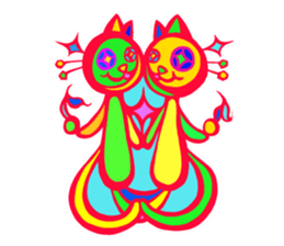 Pop and cute cats 2 sticker #9860275