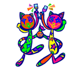 Pop and cute cats 2 sticker #9860277