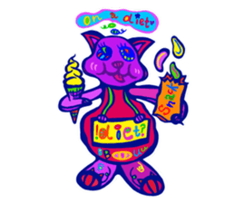 Pop and cute cats 2 sticker #9860278