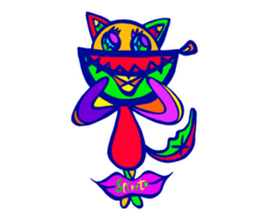 Pop and cute cats 2 sticker #9860285