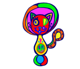 Pop and cute cats 2 sticker #9860294