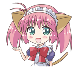 Cat ear housemaid2 sticker #9860384