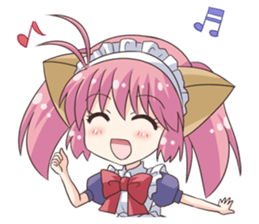 Cat ear housemaid2 sticker #9860385
