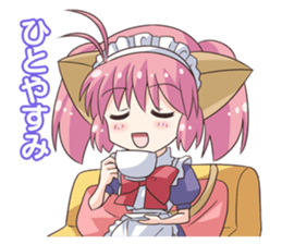 Cat ear housemaid2 sticker #9860394