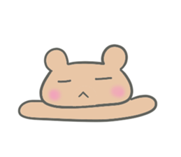 Brown small bear revised version sticker #9861937