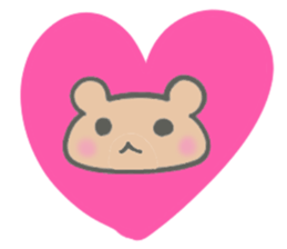 Brown small bear revised version sticker #9861938