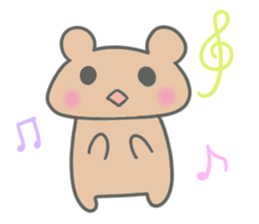 Brown small bear revised version sticker #9861940