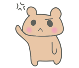 Brown small bear revised version sticker #9861945