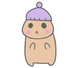 Brown small bear revised version sticker #9861959