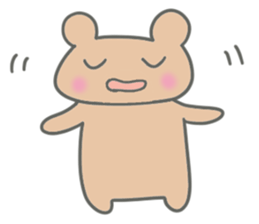 Brown small bear revised version sticker #9861960