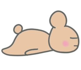 Brown small bear revised version sticker #9861962