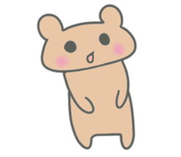 Brown small bear revised version sticker #9861972