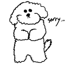My Bichon! We love you'3' sticker #9862137