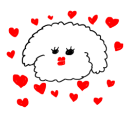 My Bichon! We love you'3' sticker #9862147