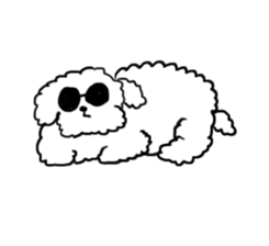 My Bichon! We love you'3' sticker #9862152