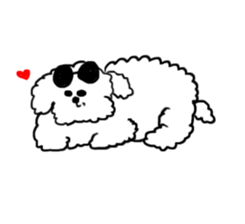 My Bichon! We love you'3' sticker #9862153