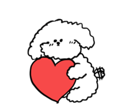 My Bichon! We love you'3' sticker #9862161