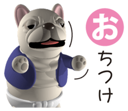 Cheerful french bulldog 3 sticker #9862260