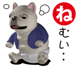 Cheerful french bulldog 3 sticker #9862279