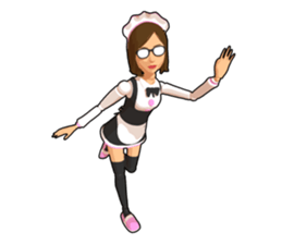 Maid doll sticker #9862417