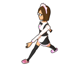 Maid doll sticker #9862418