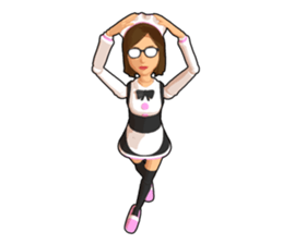 Maid doll sticker #9862420