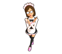 Maid doll sticker #9862421