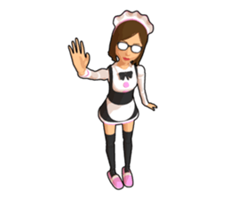 Maid doll sticker #9862422