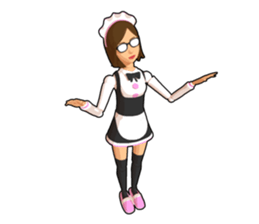 Maid doll sticker #9862423