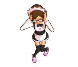 Maid doll sticker #9862432
