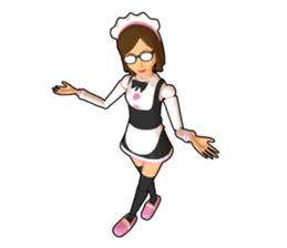 Maid doll sticker #9862436