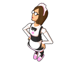 Maid doll sticker #9862439