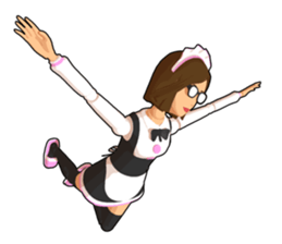 Maid doll sticker #9862443