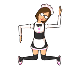 Maid doll sticker #9862447