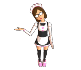 Maid doll sticker #9862451
