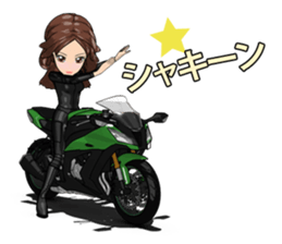 Bustling people rider sticker #9862509