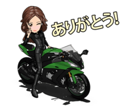 Bustling people rider sticker #9862516