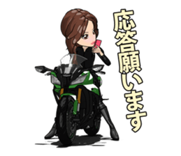 Bustling people rider sticker #9862519