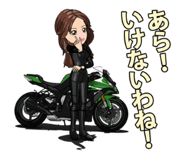 Bustling people rider sticker #9862529