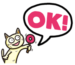 The balloon Sticker of cat sticker #9862747