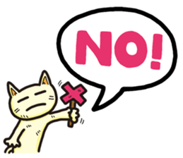 The balloon Sticker of cat sticker #9862751