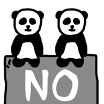 Business panda, sometimes gently sticker #9862850