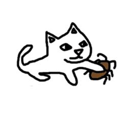 Collecting cat 1 sticker #9863084