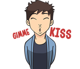 Ollie and Felly : Couple in Love sticker #9863264