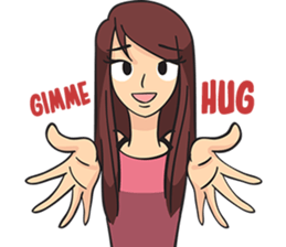 Ollie and Felly : Couple in Love sticker #9863265