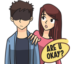 Ollie and Felly : Couple in Love sticker #9863266